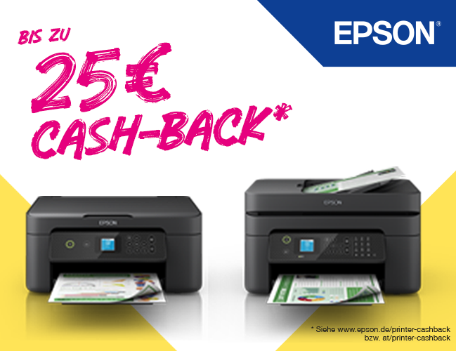 Epson Multifunktionsdrucker Cash-Back Promo 2023