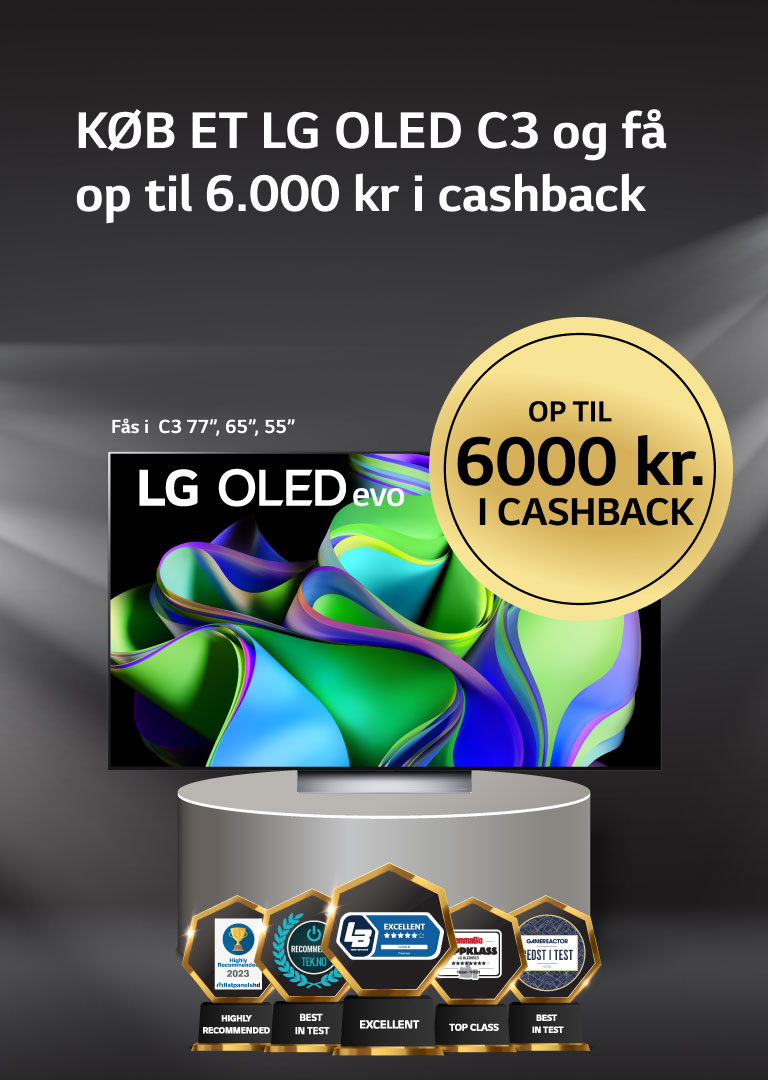 LG Kampagne med Cashback for LG OLED TV